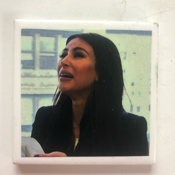 Vintage 2012 Kim Kardashian Cry Face Drink Coasters - Picture 9 of 10